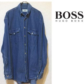 ヒューゴボス(HUGO BOSS)のHUGO BOSS  90s デニムボタンダウンシャツ(シャツ)