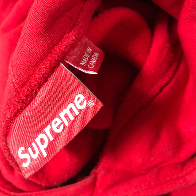 supreme  corner label hooded sweatshirt