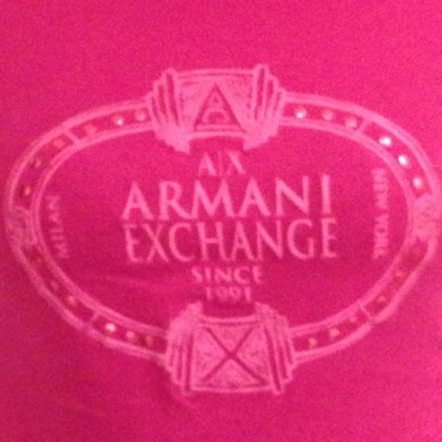 ARMANI EXCHANGE(アルマーニエクスチェンジ)の🔴A｜X♡Tシャツ ピンク レディースのトップス(Tシャツ(半袖/袖なし))の商品写真