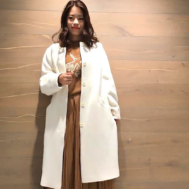 LOUNIE - 新品 ルーニィ ノーカラーコート oggi 美人百花の通販 by