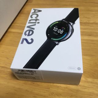 サムスン(SAMSUNG)の【新品未使用】Galaxy Watch Active 2 44mm日本版シルバー(腕時計(デジタル))