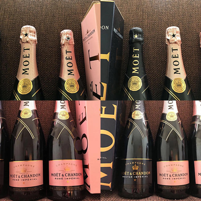 MOËT & CHANDON(モエエシャンドン)のMOET & CHANDON 3本セット Moët シャンパン 食品/飲料/酒の酒(シャンパン/スパークリングワイン)の商品写真