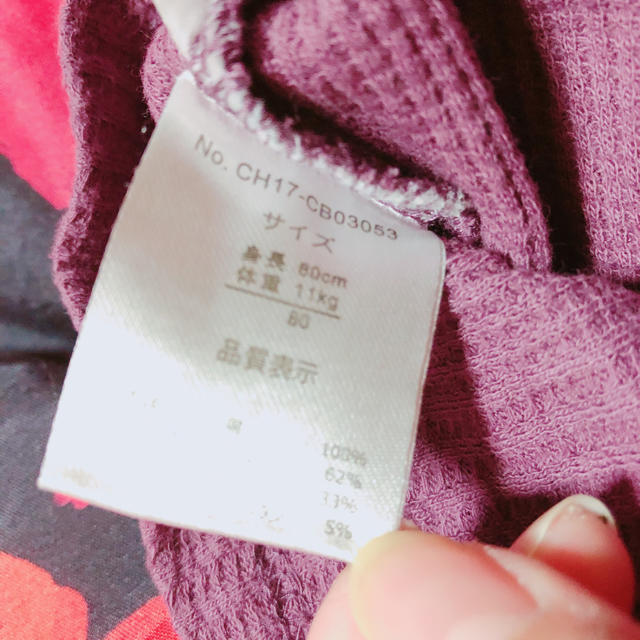 80サイズ長袖 キッズ/ベビー/マタニティのベビー服(~85cm)(Ｔシャツ)の商品写真