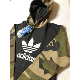 アディダス(adidas)の新品 adidas アディダス パーカー カモ フーディ スウェット 迷彩 L(パーカー)