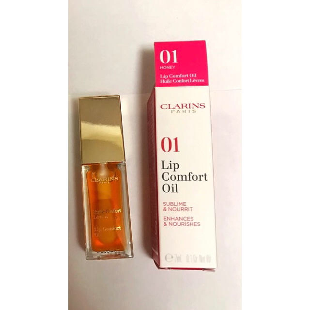 CLARINS(クラランス)の【未使用】リップオイル 01 ハニー コスメ/美容のベースメイク/化粧品(リップグロス)の商品写真