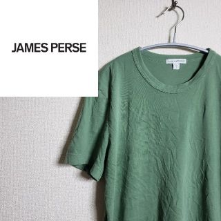 ジェームスパース(JAMES PERSE)のジェームスパース クルーネック Tシャツ 丸首 無地 グリーン セレブ サーフ(Tシャツ/カットソー(半袖/袖なし))