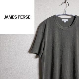 ジェームスパース(JAMES PERSE)のジェームスパース クルーネック Tシャツ 丸首 無地 カーキ セレブ サーフ(Tシャツ/カットソー(半袖/袖なし))