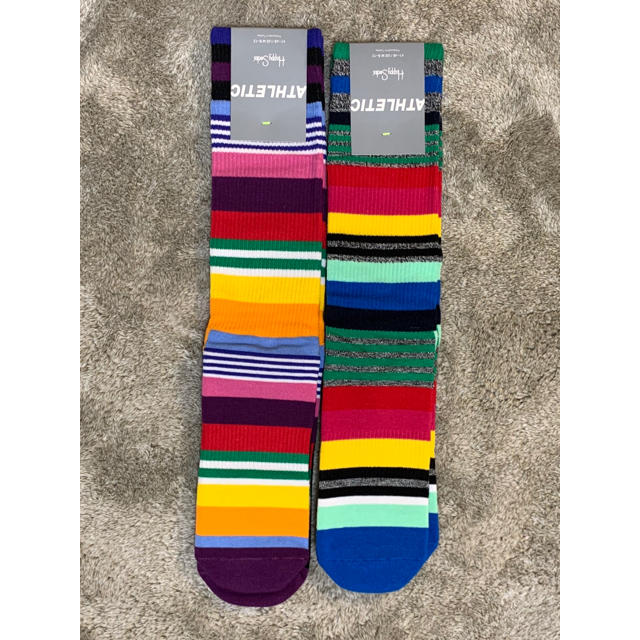 BEAMS(ビームス)のハッピーソックス happy socks 2足 定価4,180円 メンズのレッグウェア(ソックス)の商品写真