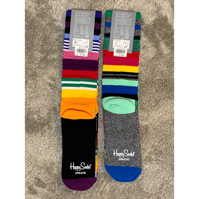 BEAMS(ビームス)のハッピーソックス happy socks 2足 定価4,180円 メンズのレッグウェア(ソックス)の商品写真