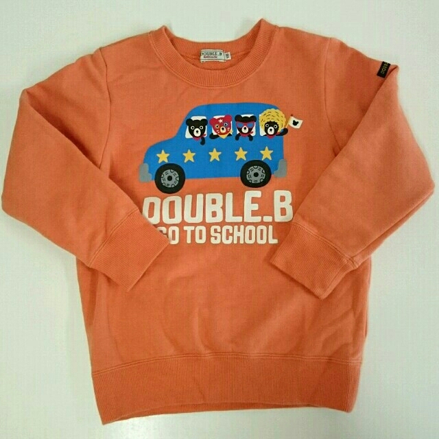 mikihouse(ミキハウス)のDOUBLEB♥トレーナー 110 キッズ/ベビー/マタニティのキッズ服男の子用(90cm~)(Tシャツ/カットソー)の商品写真