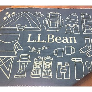 エルエルビーン(L.L.Bean)の【非売品】L.L.Bean フリースブランケット　(日用品/生活雑貨)