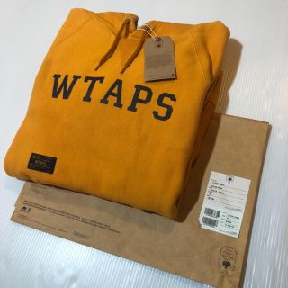 ダブルタップス(W)taps)のWTAPS DESIGN HOODY パーカー プルオーバー 黄 ロゴ レア(パーカー)