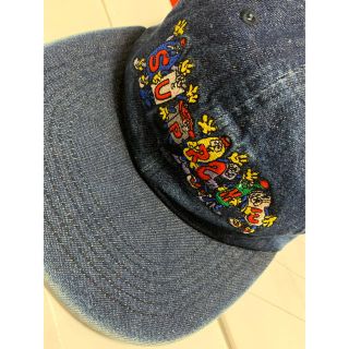 シュプリーム(Supreme)のシュプリーム　キャップ　デニムガラス　セカンドストリートオンライン購入　極美品(キャップ)