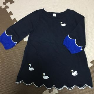 グラニフ(Design Tshirts Store graniph)のワンピース 白鳥 90(ワンピース)