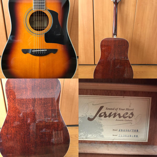 ジェームス アコースティックギター James JD400 NAT