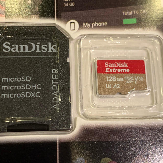 SanDisk(サンディスク)のサンディスク マイクロSDカード 128GB 超高速　4K対応品 スマホ/家電/カメラのPC/タブレット(PC周辺機器)の商品写真
