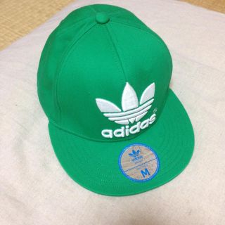 アディダス(adidas)のadidasキャップ＊グリーン＊美品(キャップ)