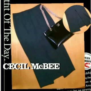 セシルマクビー(CECIL McBEE)のCECIL McBEE👿ミモレ丈SK(ひざ丈スカート)