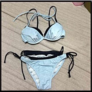 バックス(BACKS)の最終値下げ！BACKS デニムレイヤードビキニ(水着)