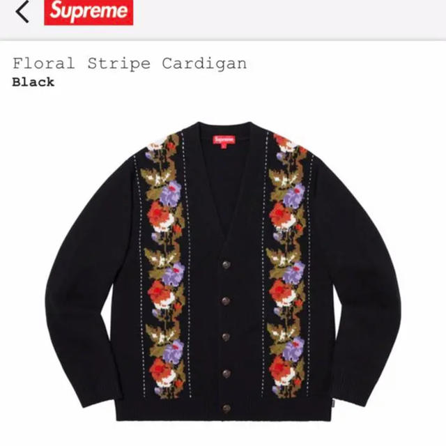 トップス19AW Supreme Floral Stripe Cardigan