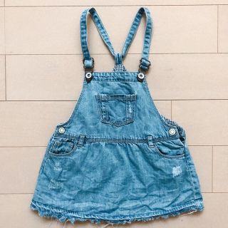 ザラキッズ(ZARA KIDS)のZARAデニムワンピース86cm(ワンピース)