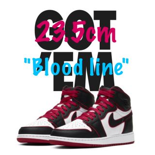 ナイキ(NIKE)の【NIKE】AIR JORDAN 1 "BLOODLINE" 23.5 aj1(スニーカー)