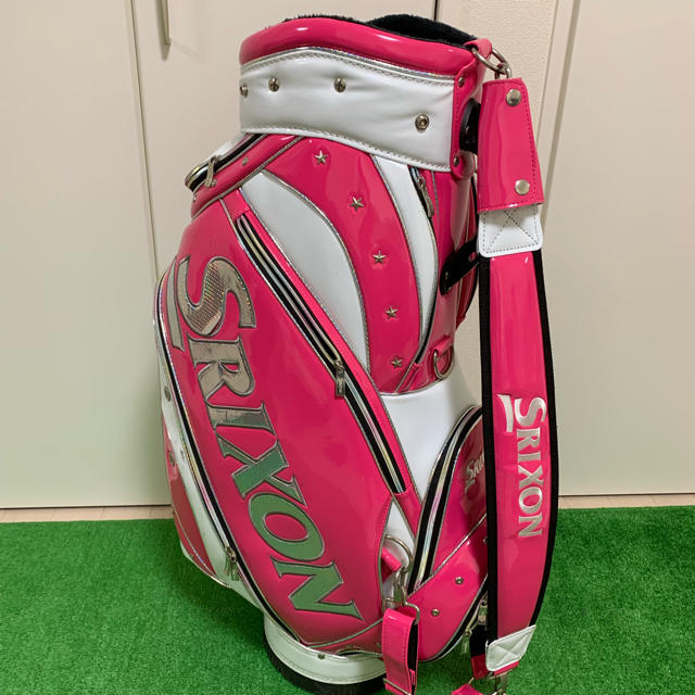 スリクソン SRIXON キャディバッグ 9.5型 エナメル 限定品 ピンク