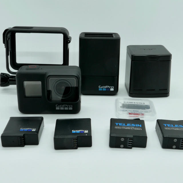 ビデオカメラGoPro HERO7 Black + 純正バッテリーチャージャー + おまけ