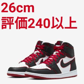 ナイキ(NIKE)のNIKE AIR JORDAN 1 HIGH OG BLACK/RED(スニーカー)