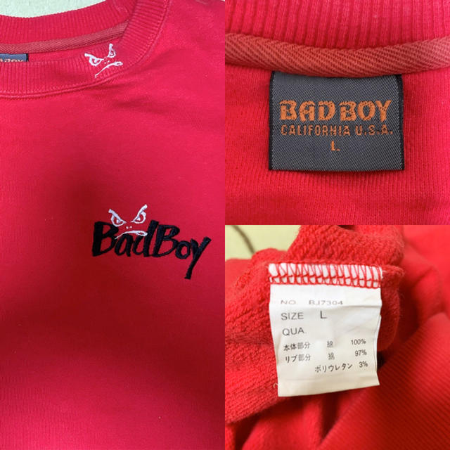 BADBOY(バッドボーイ)の.T.様専用　スウェット　BADBOY　90s　ストリート　ヒップホップ　B系 メンズのトップス(スウェット)の商品写真