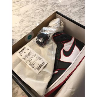 ナイキ(NIKE)のNike airjordan1  HIGH OG black/red(スニーカー)