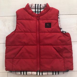 バーバリー(BURBERRY)のバーバリー　リバーシブル  ダウンベスト　90cm(ジャケット/上着)