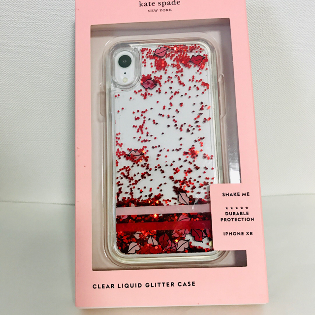 kate spade new york - 新品 未使用 ケイトスペード iPhone case XR クリア 唇 リップ柄の通販