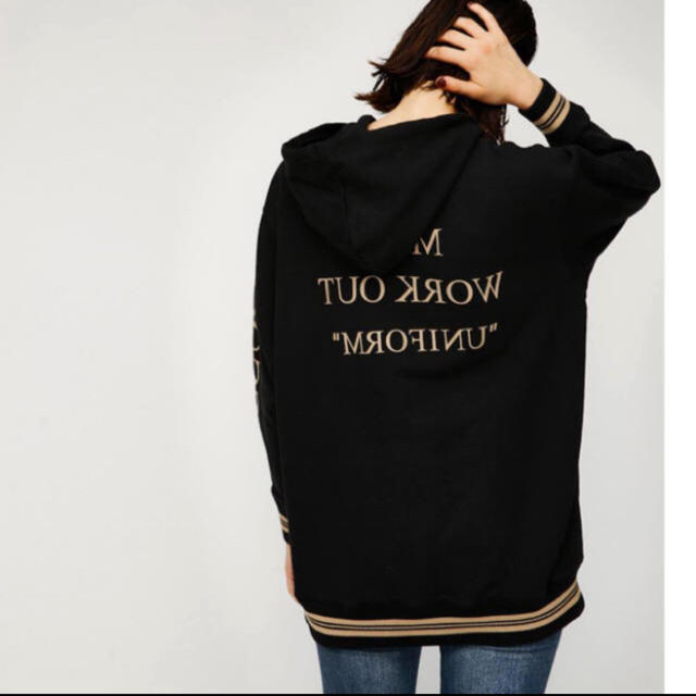 moussy(マウジー)のmoussy SW UNIFORM SWEAT HOODIE レディースのトップス(パーカー)の商品写真