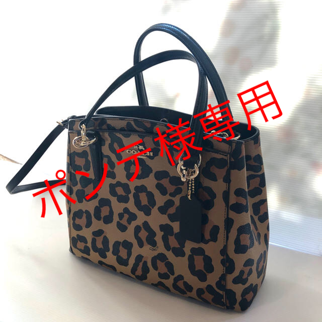 COACH(コーチ)のコーチCOACH レオパード豹柄ヒョウ　2way ショルダーバッグ　トート    レディースのバッグ(ハンドバッグ)の商品写真