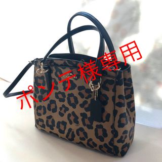 コーチ(COACH)のコーチCOACH レオパード豹柄ヒョウ　2way ショルダーバッグ　トート   (ハンドバッグ)