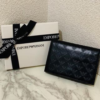 エンポリオアルマーニ(Emporio Armani)のEMPORIO ARMANI 名刺入れ　新品未使用(名刺入れ/定期入れ)