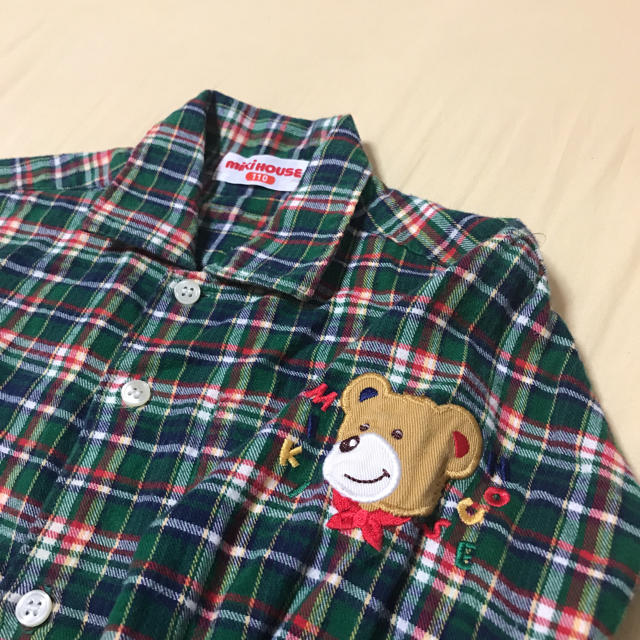 mikihouse(ミキハウス)のミキハウスのシャツです。 キッズ/ベビー/マタニティのキッズ服男の子用(90cm~)(Tシャツ/カットソー)の商品写真
