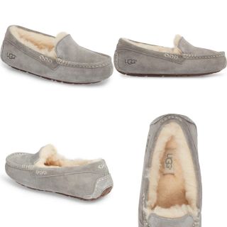 アグ(UGG)のUGG アグ Ansley アンスレー グレー スリッポン 24(スリッポン/モカシン)