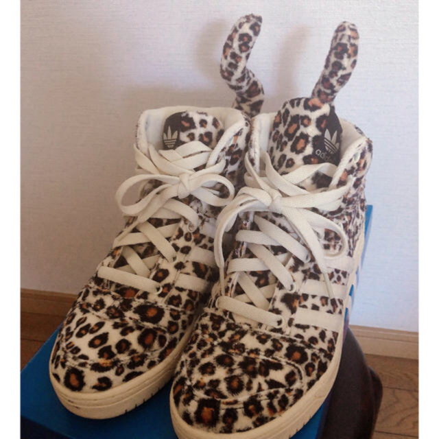 cq21 adidas×JEREMY SCOTT 豹柄 スニーカー 26cm