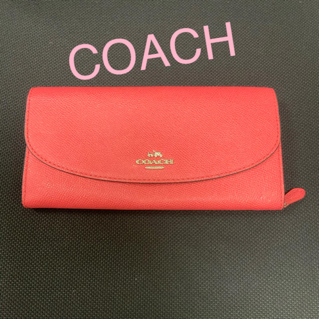 COACH(コーチ)のコーチ　COACH 長財布　ピンク　USED レディースのファッション小物(財布)の商品写真