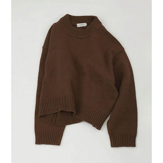 TODAYFUL(トゥデイフル)のtodayful Roundhem Heavy Knit ニットブラウン レディースのトップス(ニット/セーター)の商品写真