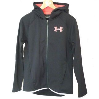 アンダーアーマー(UNDER ARMOUR)の新品150cm★アンダーアーマー黒フルジップパーカー(YLG)(ジャケット/上着)