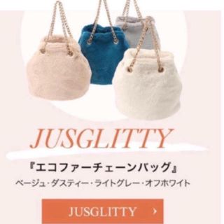 ジャスグリッティー(JUSGLITTY)のノゾミン様専用✩JUSGLITTY／エコファーチェーンバッグ(ハンドバッグ)