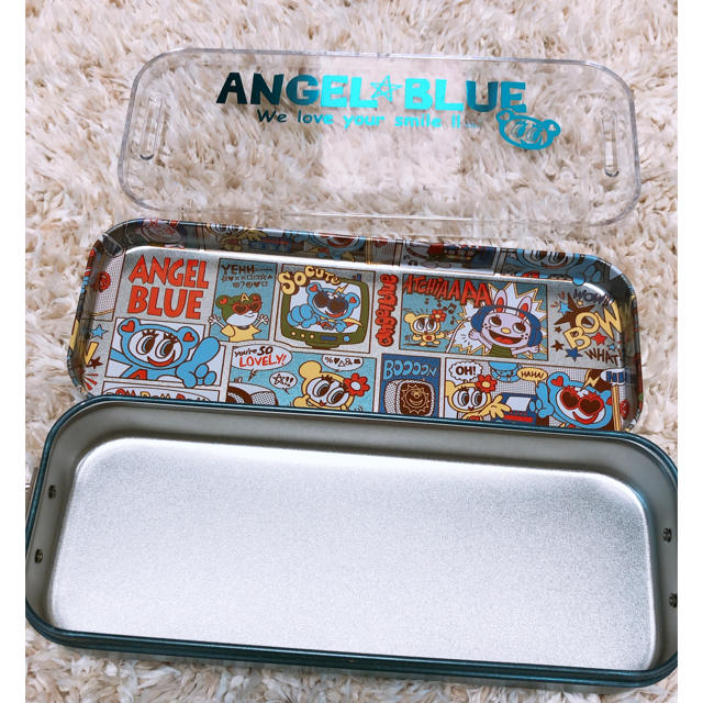angelblue(エンジェルブルー)のANGEL BLUE 2段缶ペンケース インテリア/住まい/日用品の文房具(ペンケース/筆箱)の商品写真
