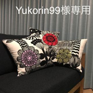 マリメッコ(marimekko)のマリメッコ クッションカバー ハンドメイド リントゥコト/鳥の住処(クッションカバー)