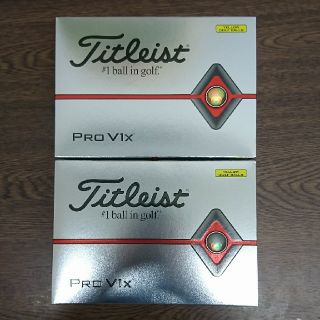 タイトリスト(Titleist)の【新品黄色】タイトリスト　ゴルフボール 2019 Pro V1X 白  2ダース(その他)