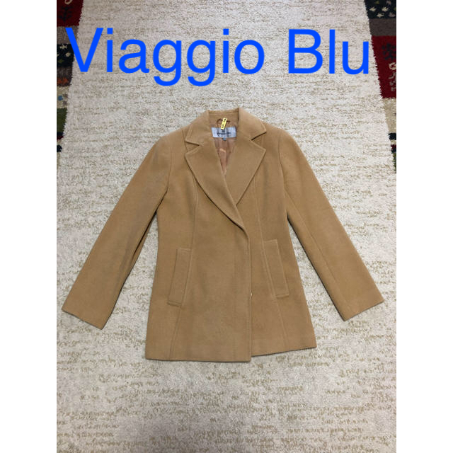 VIAGGIO BLU(ビアッジョブルー)のビアッジョブルー キャメル ベージュ コート Viaggio Blu レディースのジャケット/アウター(その他)の商品写真