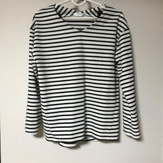 ドレスキップ(DRESKIP)のDRESKIPのボーダー長袖カットソー M 秋冬服(カットソー(長袖/七分))