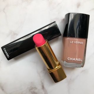 シャネル(CHANEL)のCHANEL口紅♡マニキュア♡シャネル♡春コスメ2点セット♡ピンク♡(口紅)